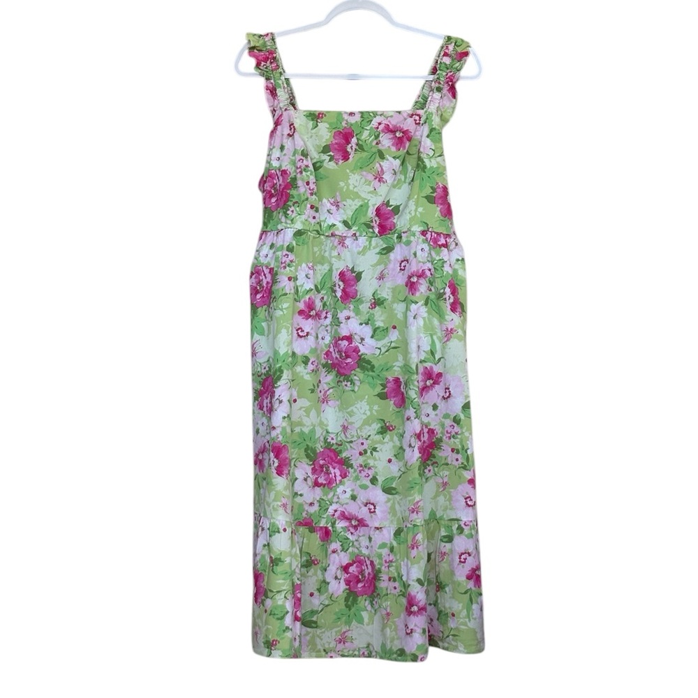 Torrid Mini Poplin Tiered Ruffle Strap Dress With Pockets Size 1 (1X)